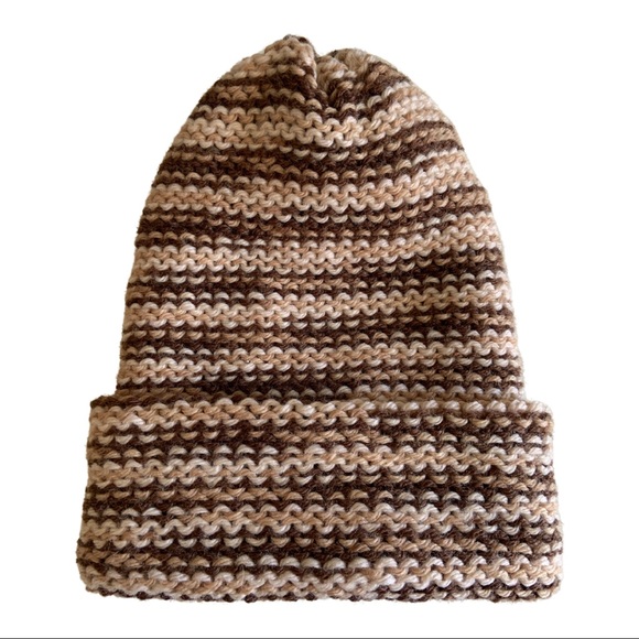 Accessories - Brand New Hand Knit Beanie Hat w/ Vintage Yarn